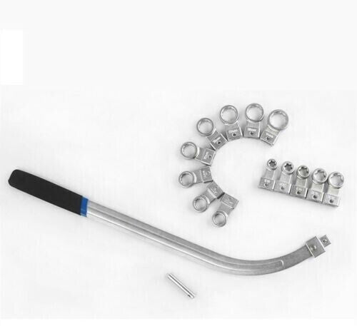 15pcs 12-19mm Auxiliary Timing Belt Tensioner Pulley Wrench Set Auto Repair Tool