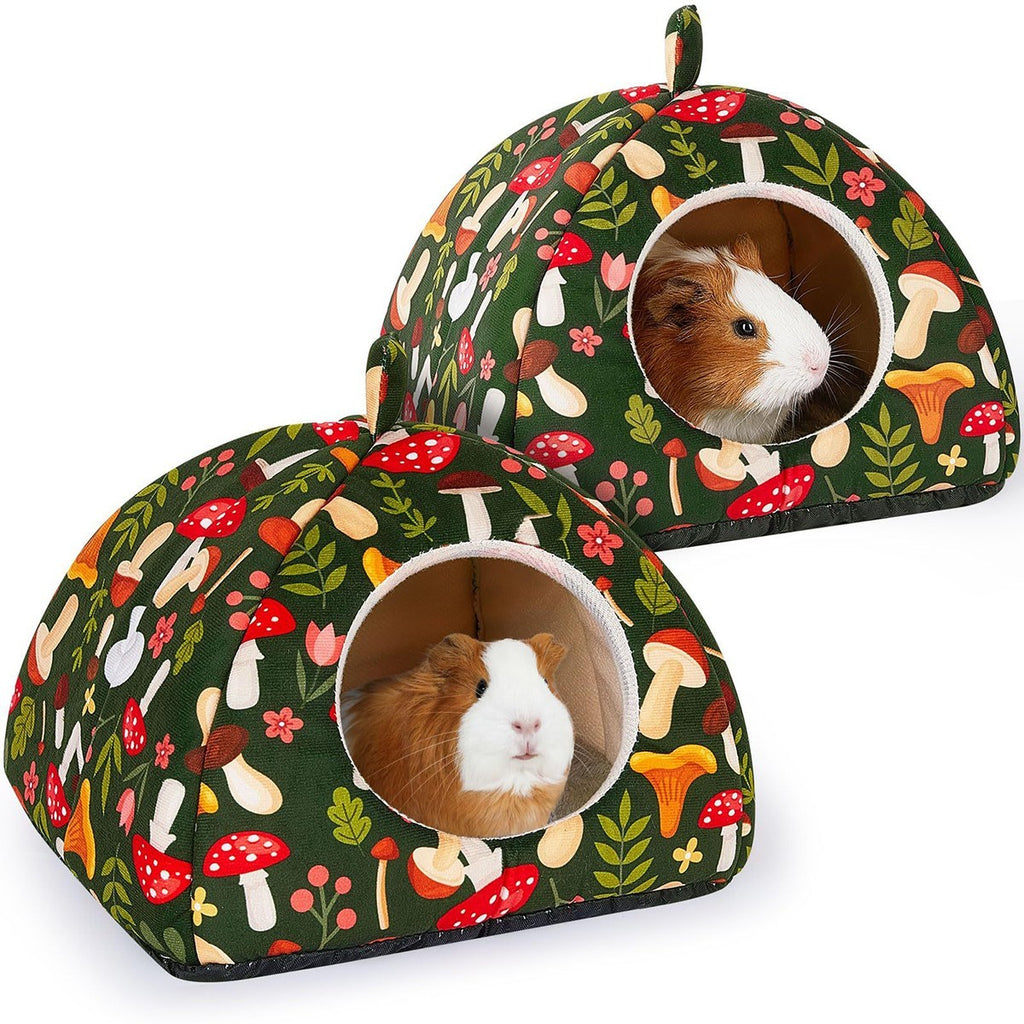 Guinea Pig Nest Set of 2 Washable Hamster House Small Animal Sleeping Bed