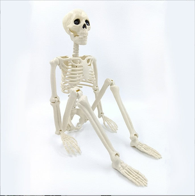 90CM Halloween Decoration Poseable Human Skeleton Full Life Size Party Horror