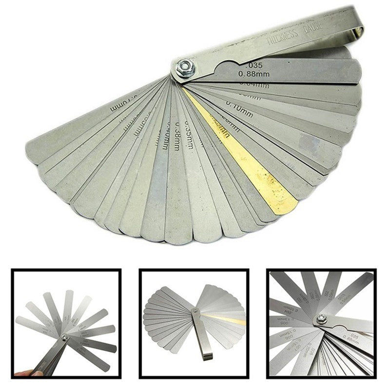32 Blade Feeler Gauge Steel Stainless Metric Imperial Metric Measurement Tool