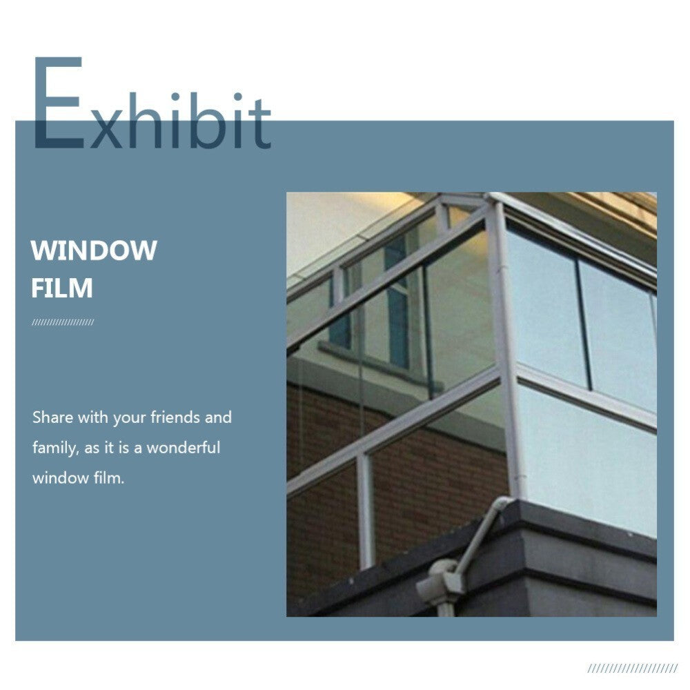 Two Way Mirror Window Film Waterproof Removable Tint for Infinity Table & Office
