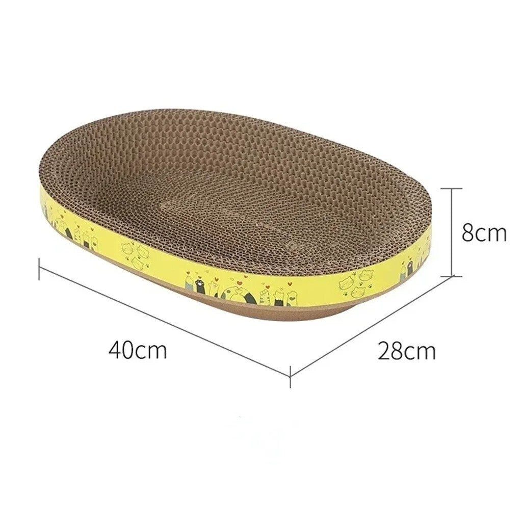 Cat Scratcher Bowl Creative Bowl Shape Cardboard Cat Scratching Lounge Bed UK