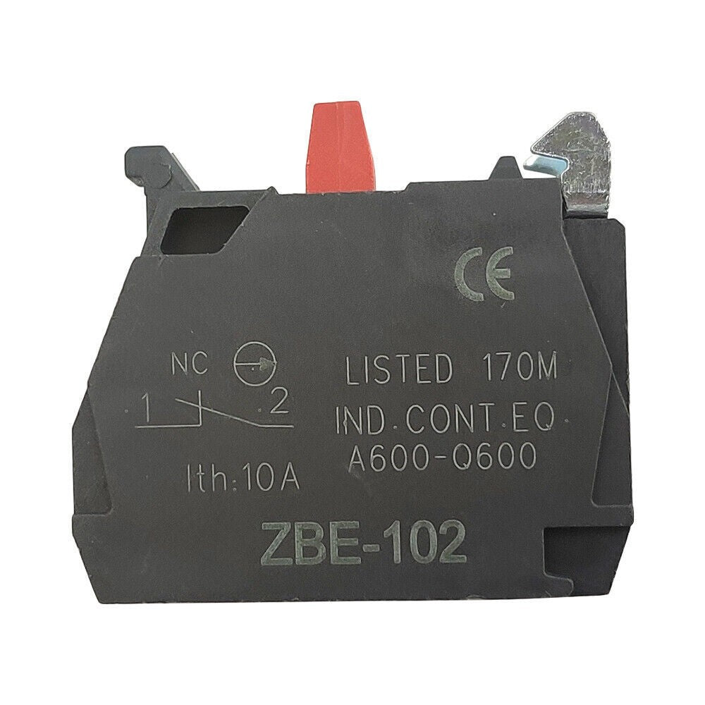 10PCS ZBE-102 Single contact block silver alloy screw clamp terminal 1NC ZBE102