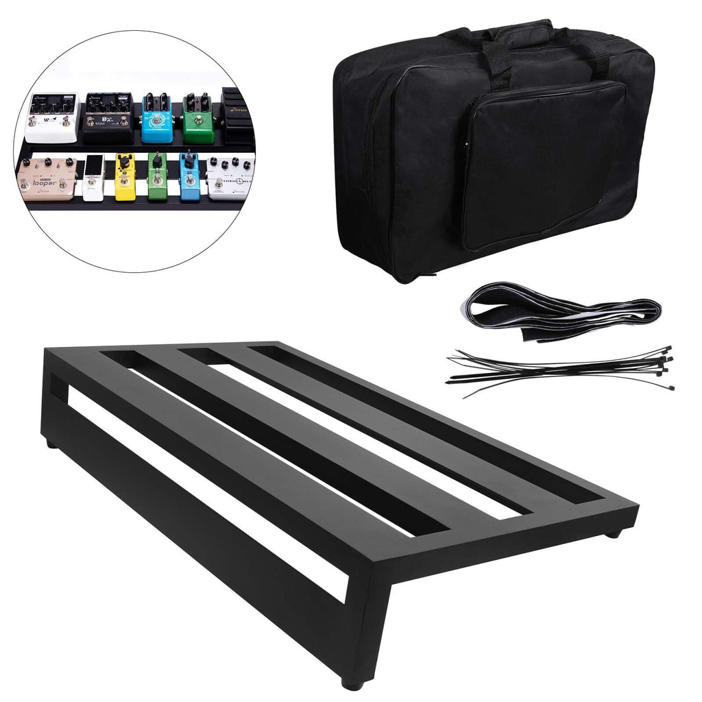 Large Size Guitar Effect Pedal Board Aluminum Alloy Pedalboard with Carry Bag