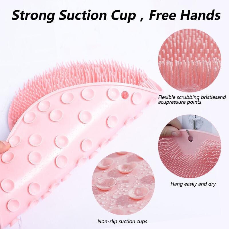 Shower Foot Mat Exfoliating Scrubber Relaxation Bathing Scrub Pad Massager UK