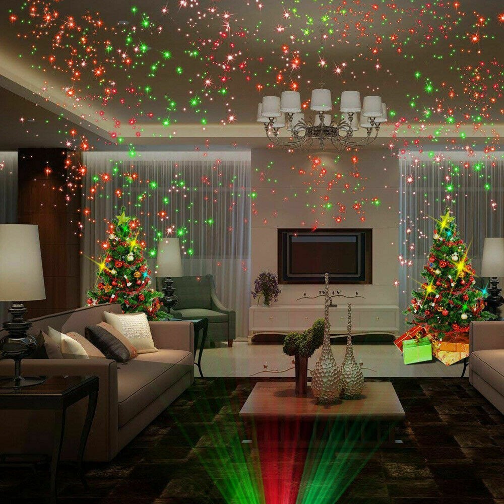 Christmas Moving Laser LED Projector Light Xmas Party Outdoor Landscape Lamp UK