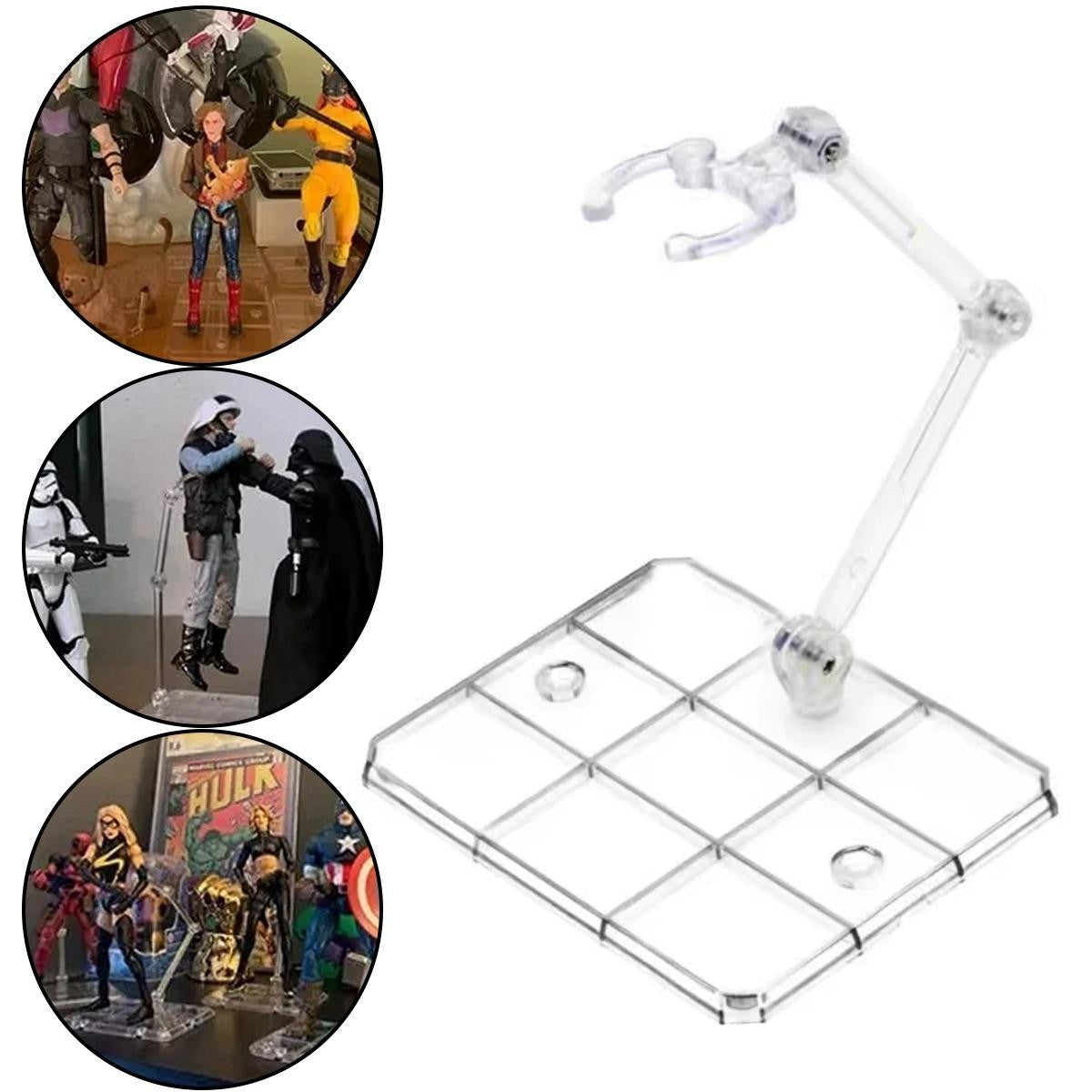 4x Toy Holder Action Figure Base Action Figure Display Stand Figure Bracket