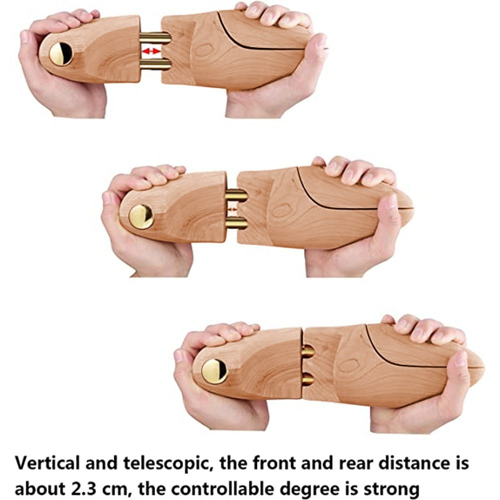 Wood Men's Shoe Stretcher Shoe Trees Shape Real Cedar Wood Pair of UK 8-10