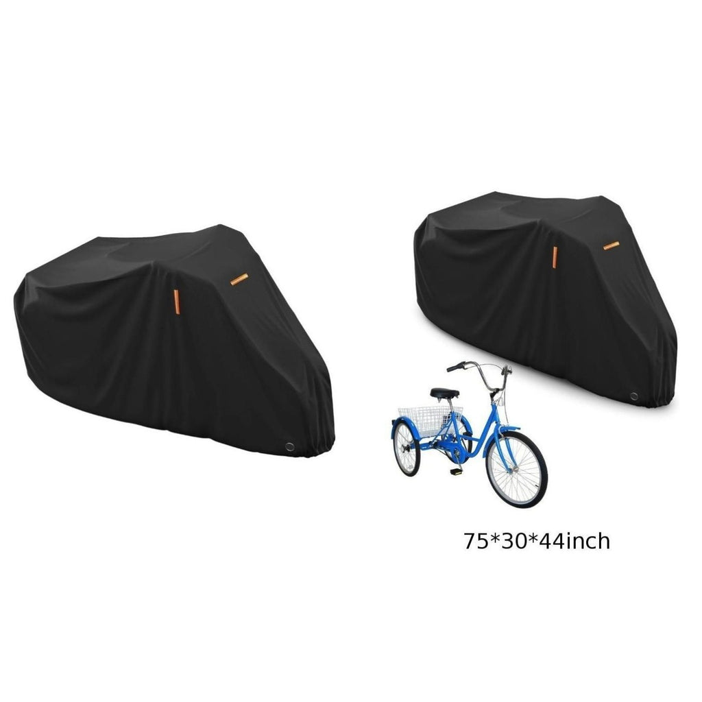 Heavy Duty Waterproof Tricycle Cover 210D Oxford Cloth Reflective Strips
