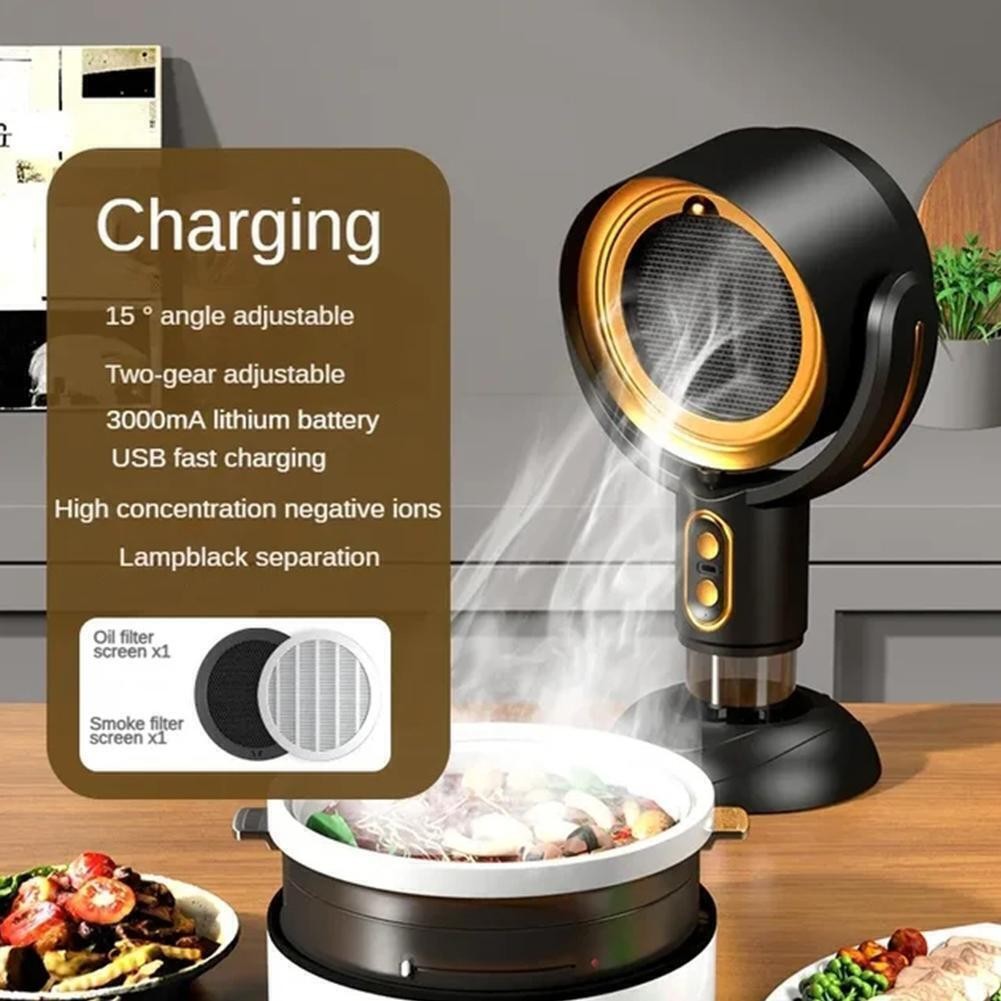 Smoke Away Purifier Extractor Fan Purifier Portable Smoke Purifier Desk Fan UK