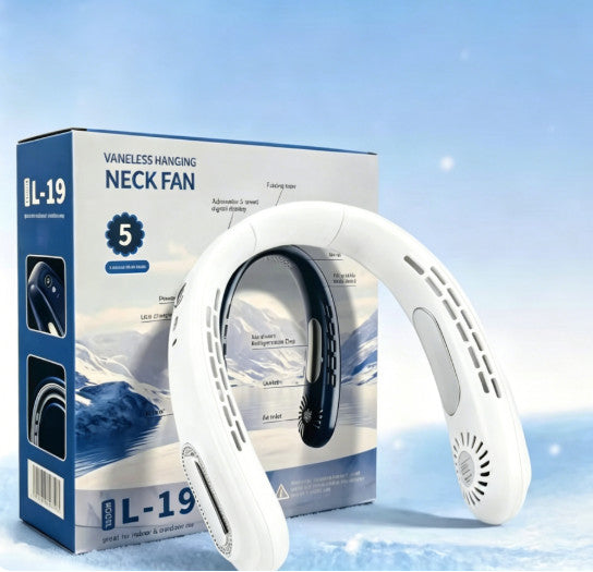Flexible Soft Silicone USB Personal Neck Cooling Fan Rechargeable Fifth Gear