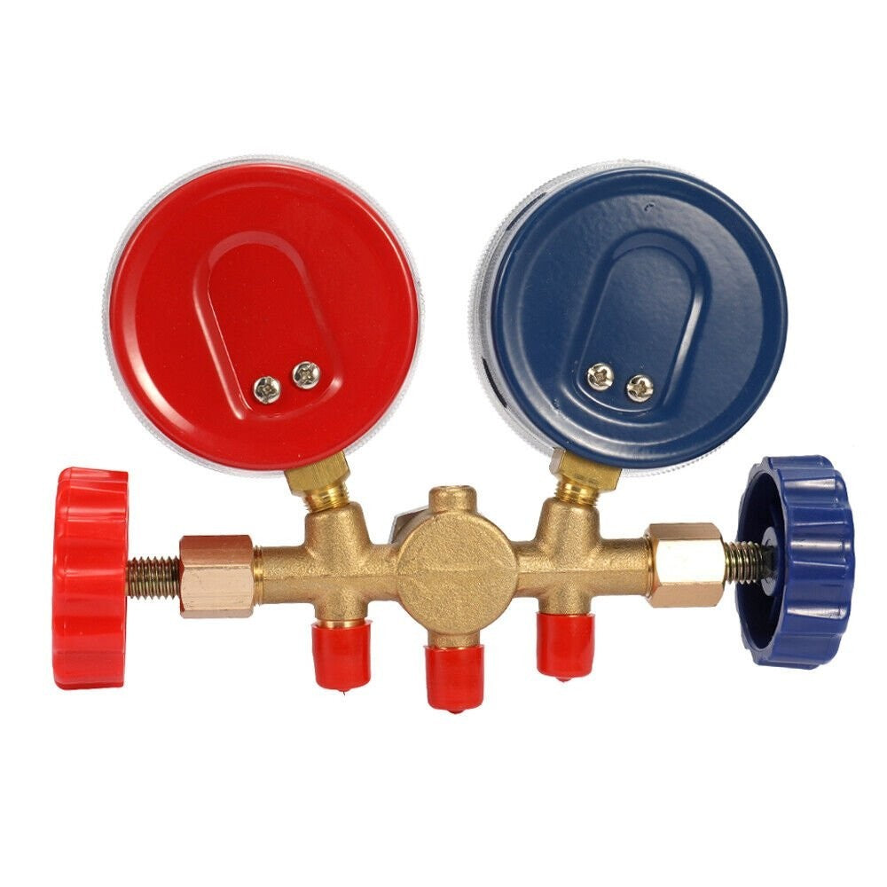 Refrigerant Manifold Gauge Set Air Conditioning Hose Diagnostic Tools R22 R134A