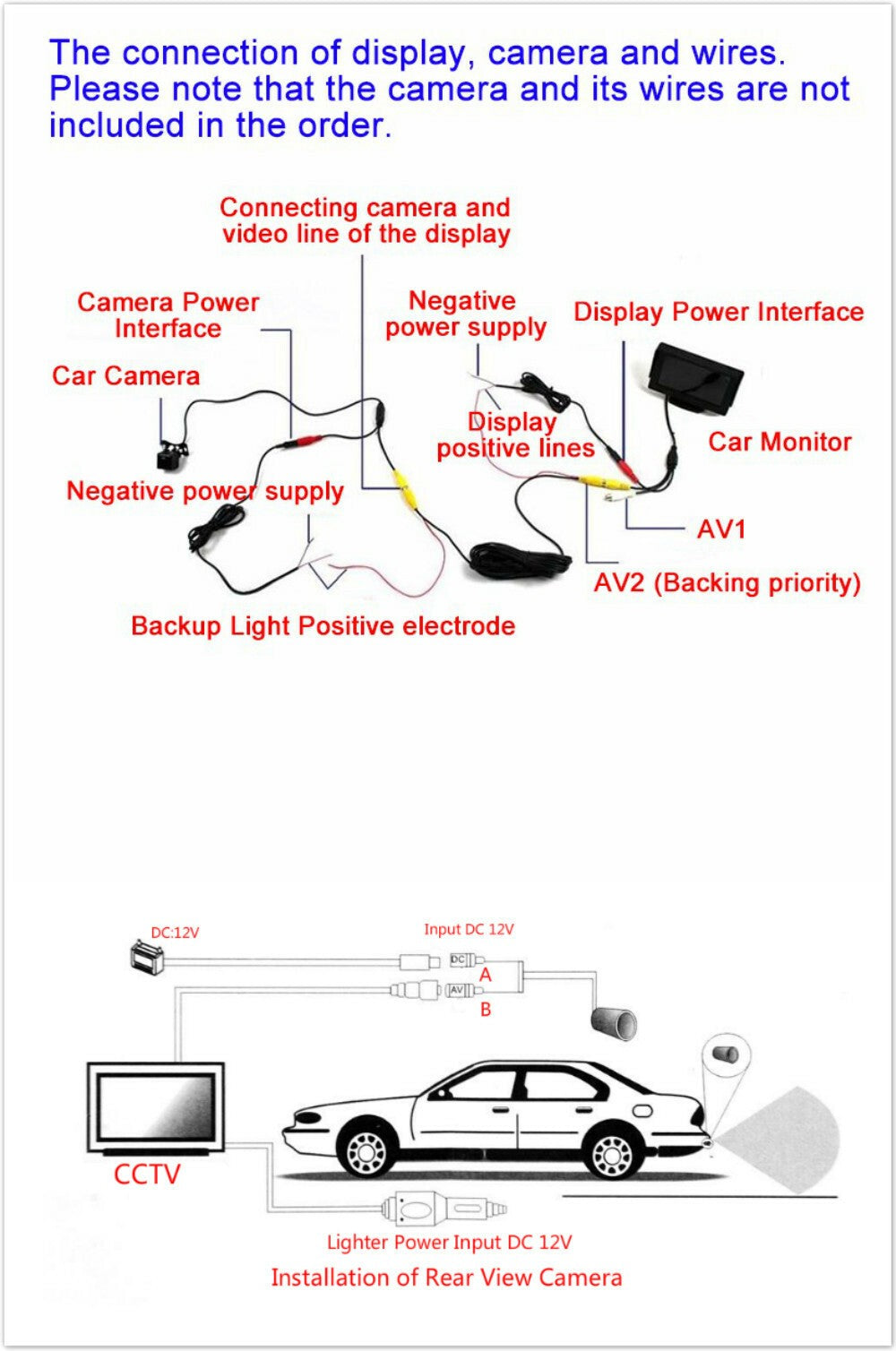 Car Trunk Handle Rear View Reverse Camera CCD Parking for Ford Mondeo 2015-2017