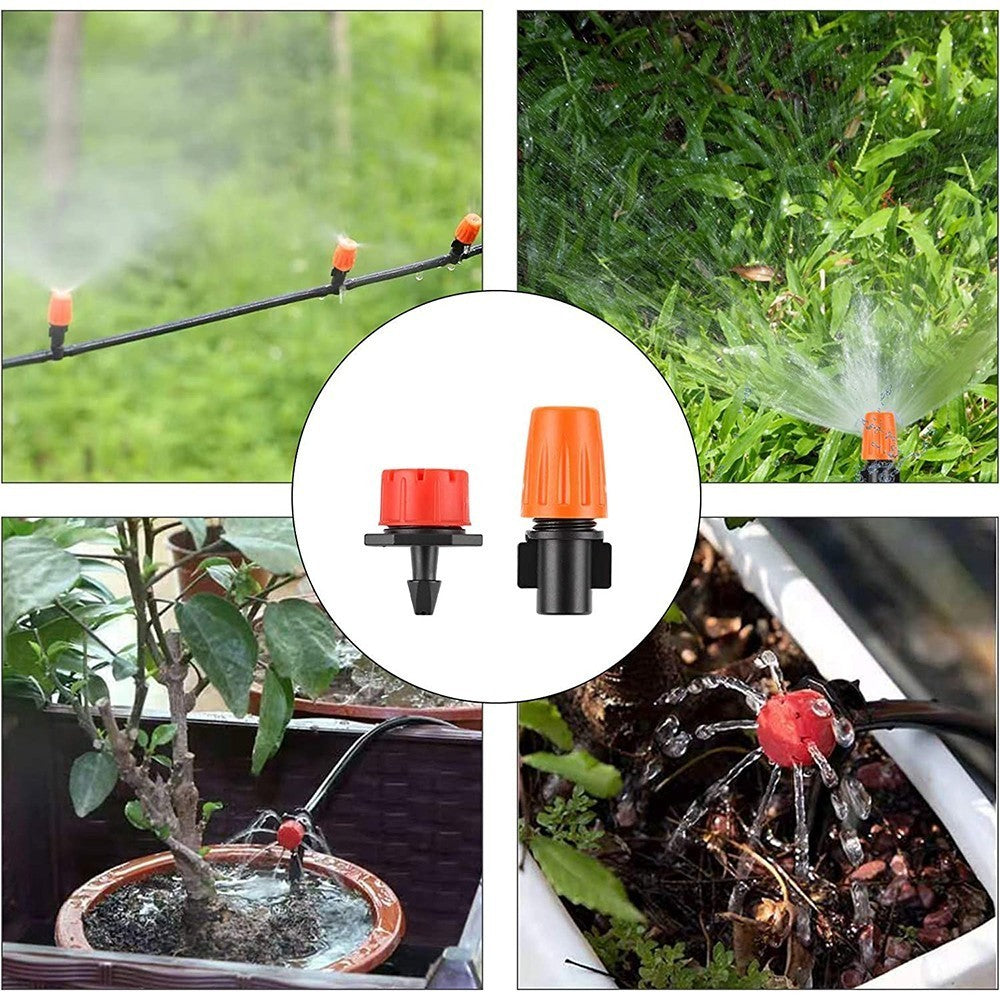 50M Drip Irrigation System Kit Garden Watering Hose Spray Nozzles