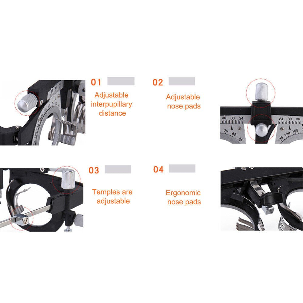 Universal Adjustable Optical Optic Trial Lens Frame Eye Optometry Optician