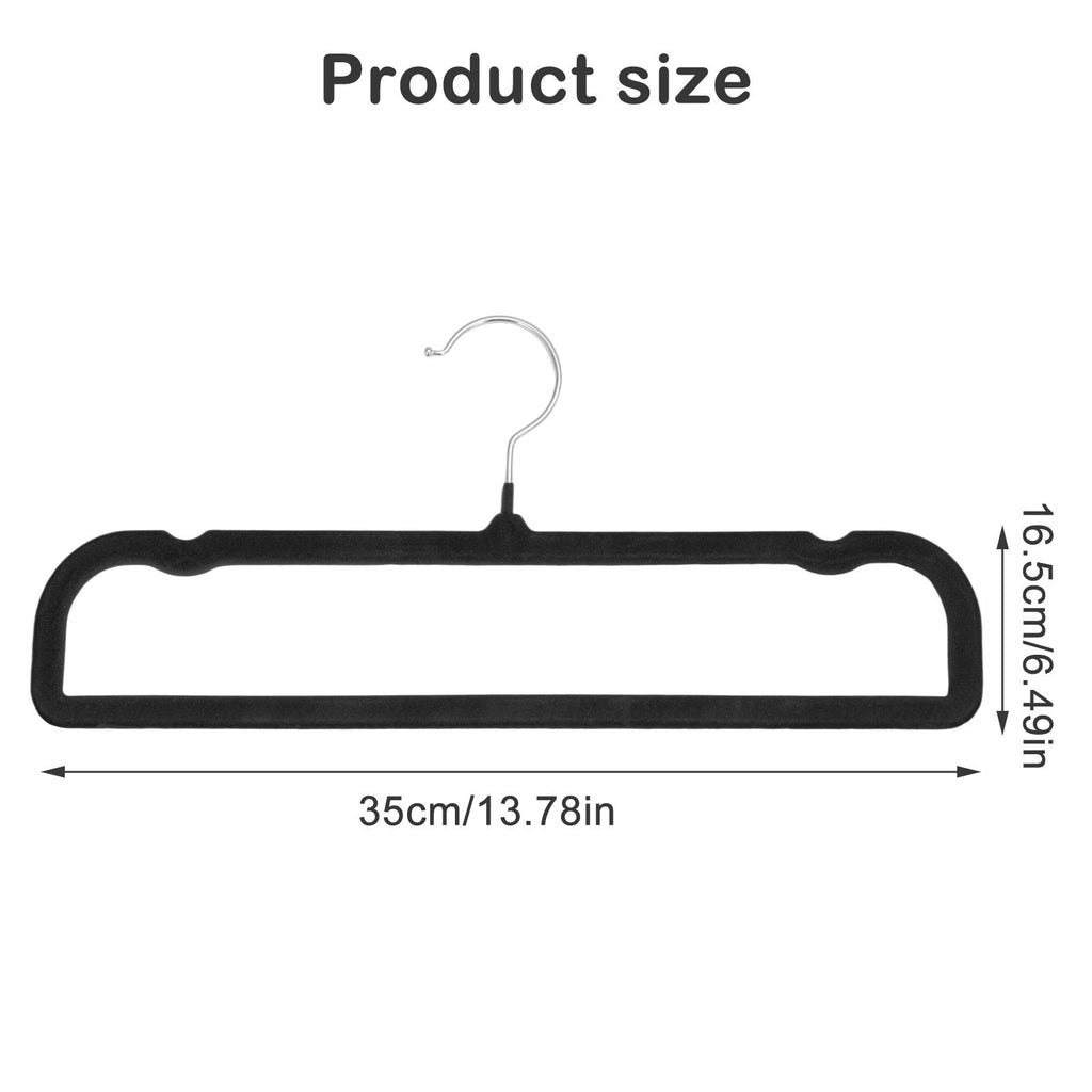 10 Pack Trouser Hangers Heavy Duty Durable Velvet Trouser Hangers Space Saving