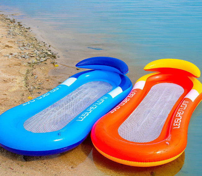 Inflatable Water Floating Lounge Chair Mesh Pool Float Recliner