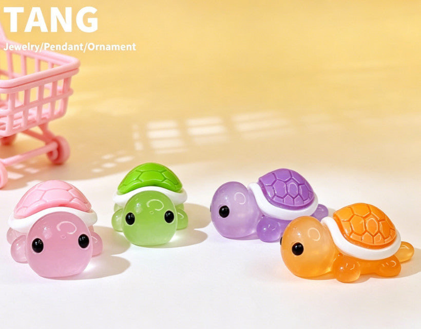 30 PCS Mini Resin Turtles Bright Decorative Ornaments for All Spaces