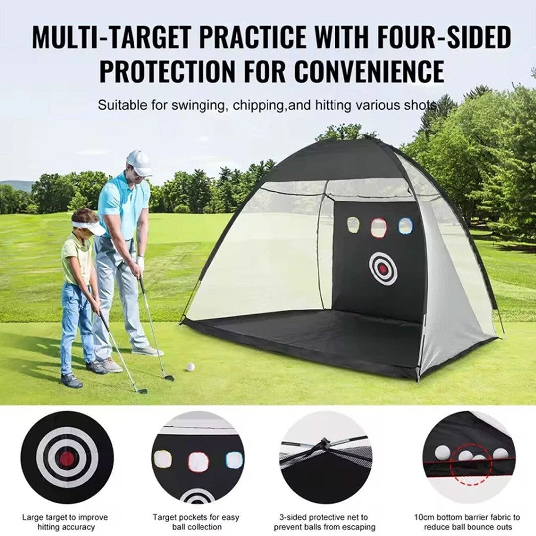Golf Net 10x7ft Golf Practice Net Hitting Driving Chipping Swing Training Aid