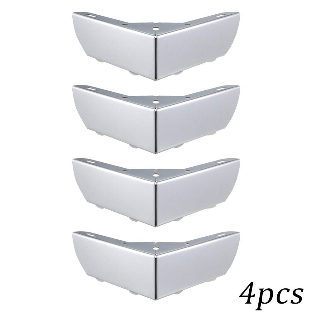 4PCS 2.4Inch Modern Furniture Sofa Metal Short Legs DIY Replacement Parts