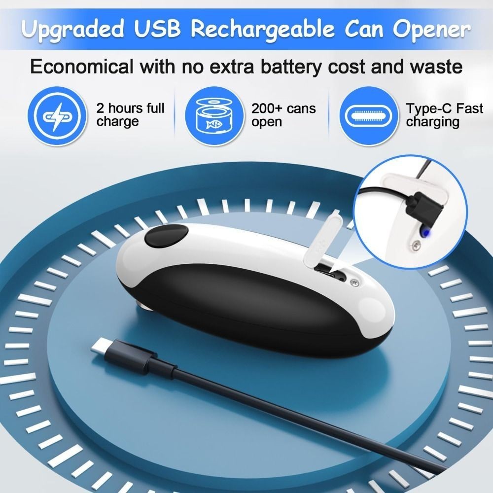 Rechargeable Automatic Can Opener Portable Kitchen Gadgets  Seniors
