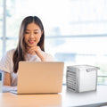 Portable USB Air Cooler Fan Mini Air Conditioner Humidifier Desktop