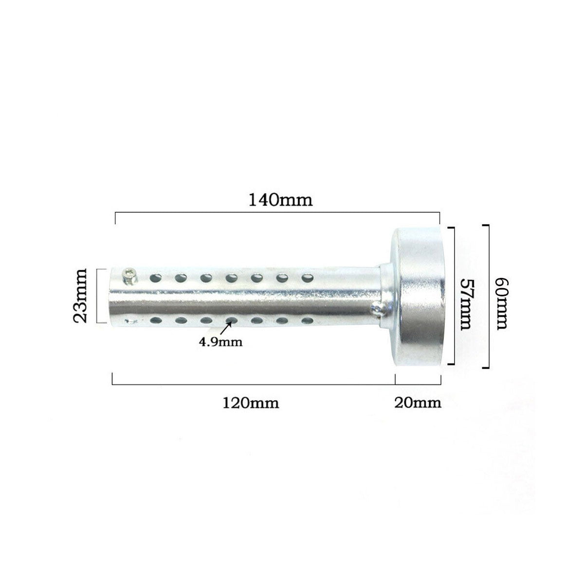 NEW Long Motorcycle Exhaust Can Muffler Insert Baffle DB Killer Silencer 60MM uk