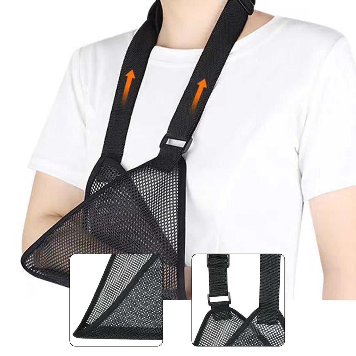 Mesh Arm Sling Adjustable Ergonomic Lightweight Breathable Arm Support Strap