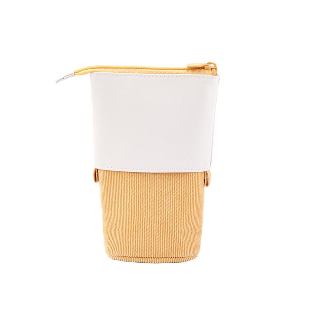 Stand-up Pencil Telescopic Holder Transformer Pen Box Stationery Case PU