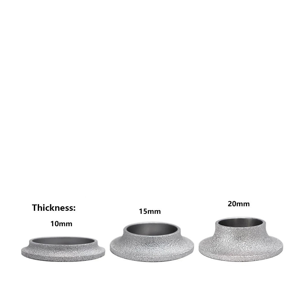 1pc Vacuum Brazed Diamond Grinding Wheel for Demi-bullnose Edge Profile 75mm