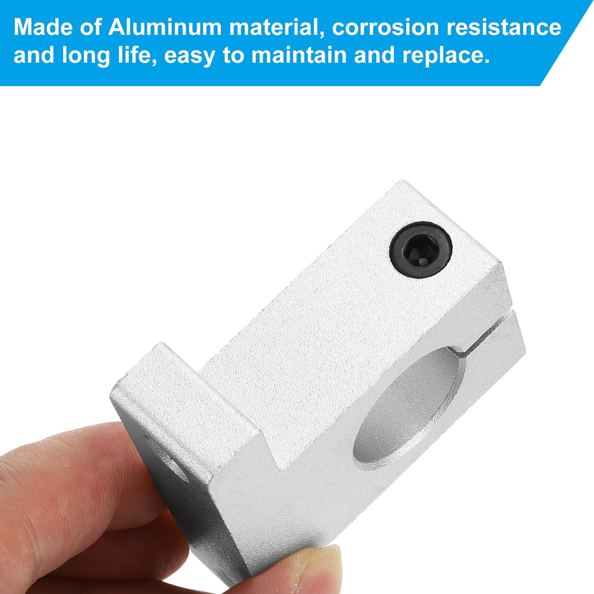 4 Pcs SK20 Aluminum Linear Motion Rod Rail Guide Support for 20mm Dia Shaft