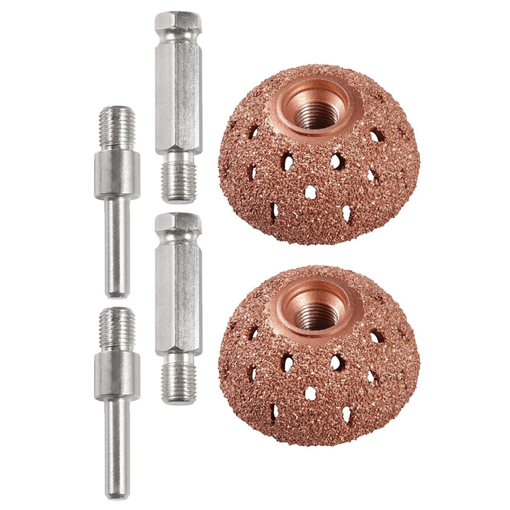 2 Set Tire Buffer Wheel Bowl Type Grinding Head Tungsten Steel Tire