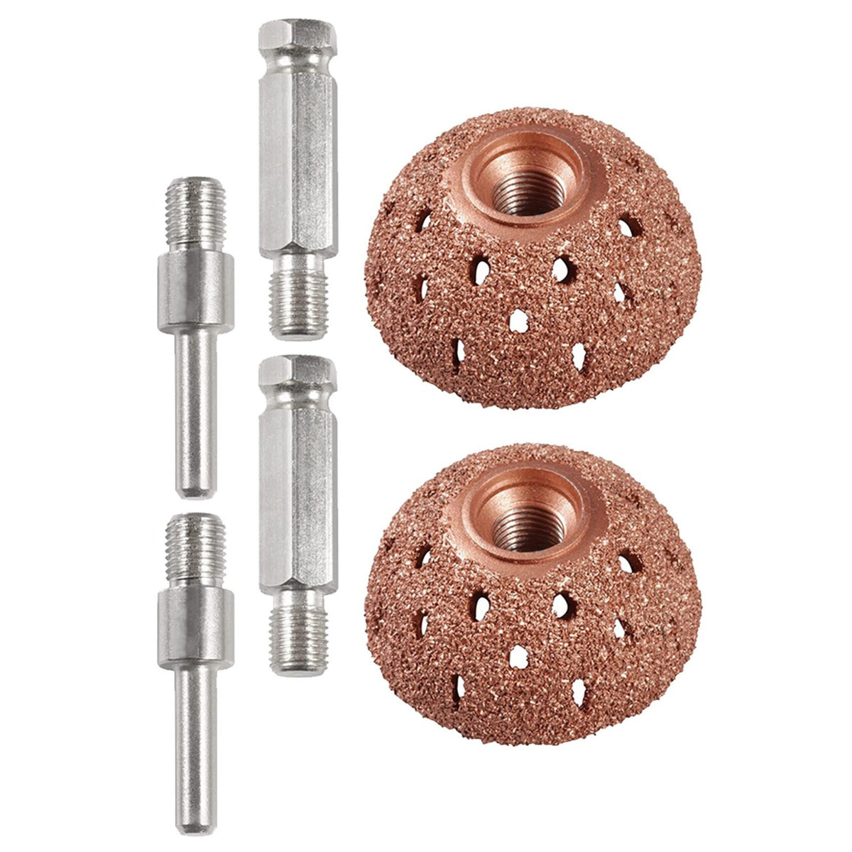 2 Set Tire Buffer Wheel Bowl Type Grinding Head Tungsten Steel Tire