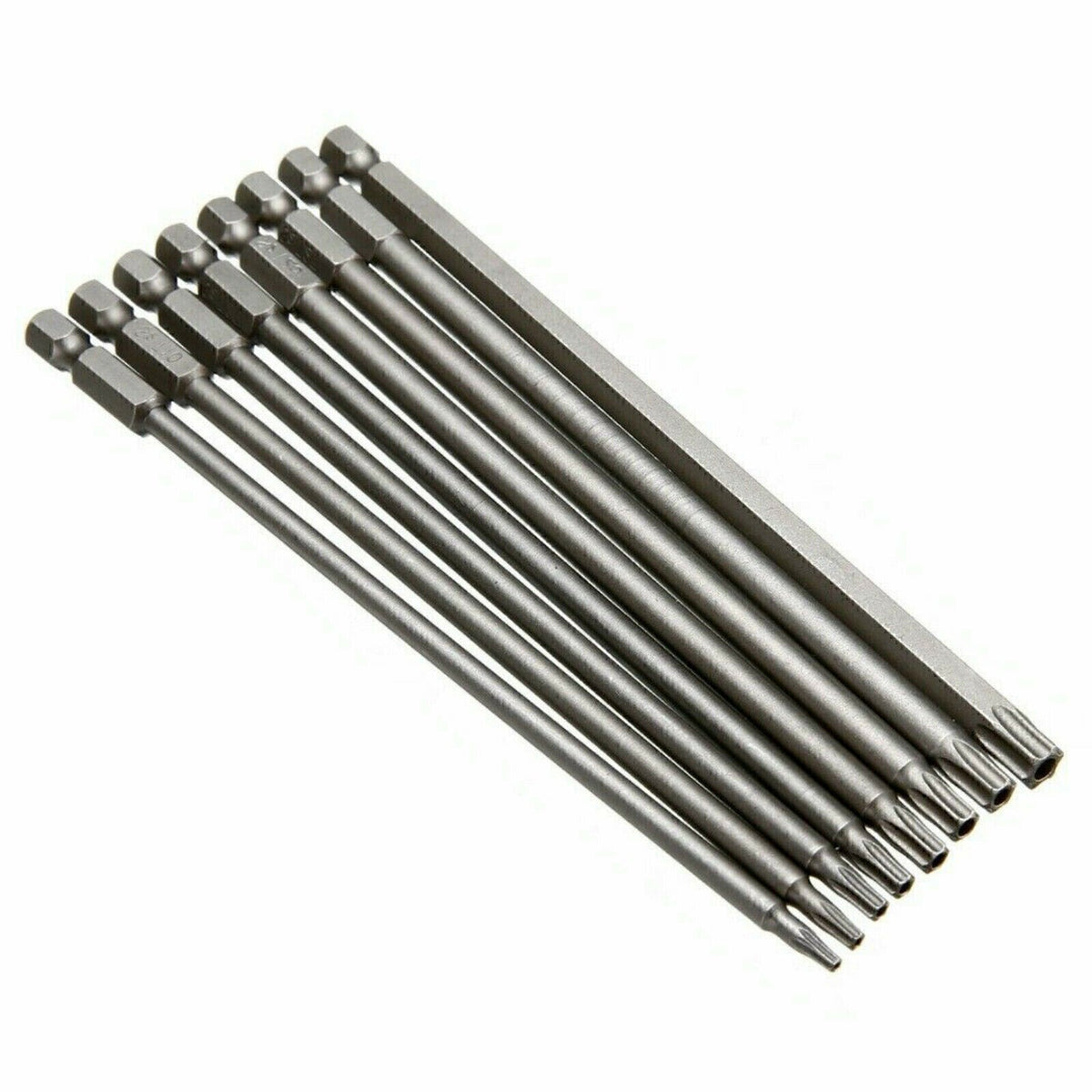 8Pcs/Set Torx Screwdriver Bits 150MM Extra Long Tool Hex Security Magnetic Head