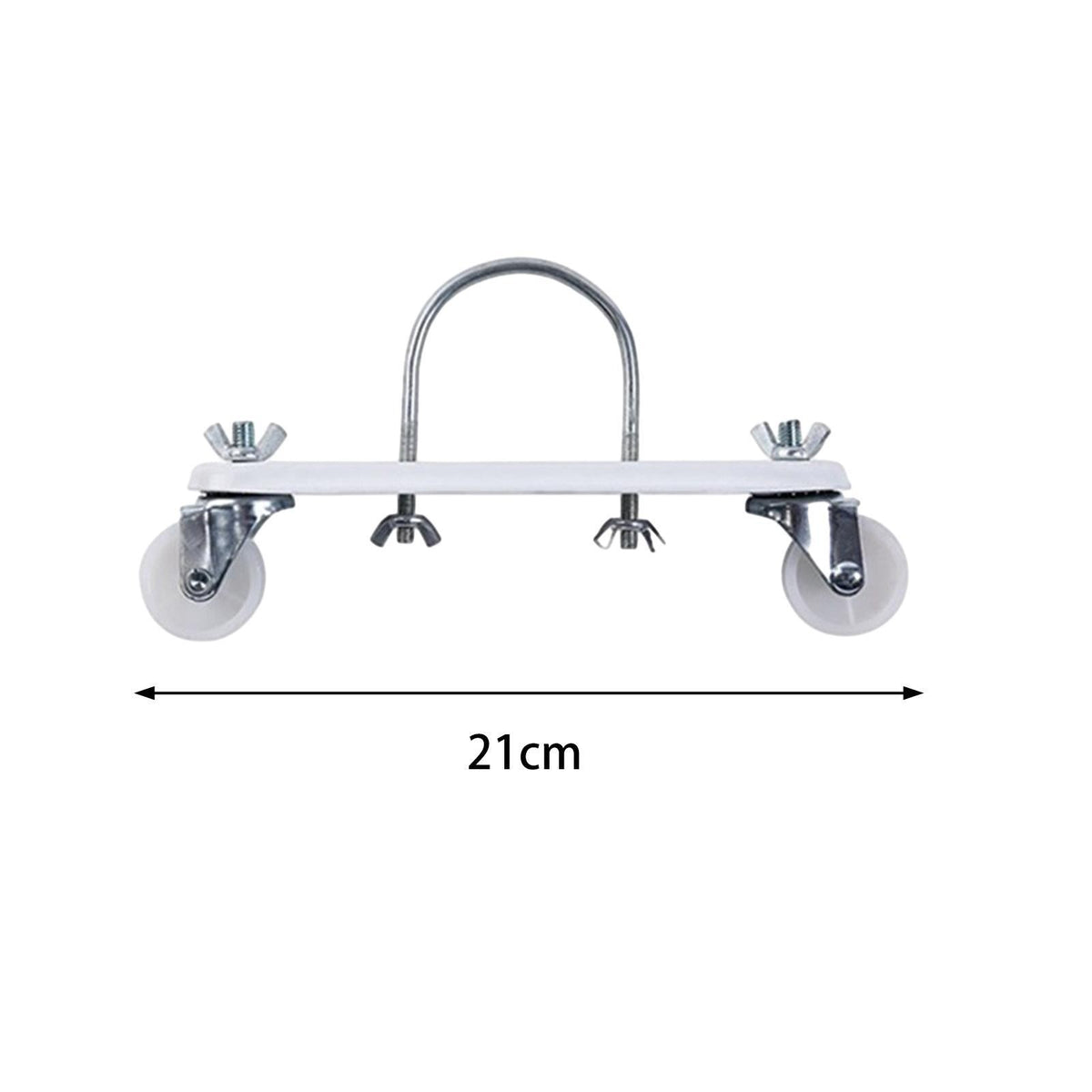 2Pcs Oil Filled Heater Caster Bracket with Wheels Spare Parts Smooth and Easy