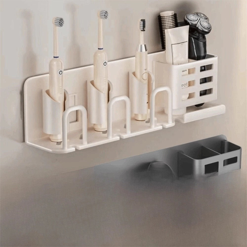 Toothbrush Holder Toothbrush Dispenser Wall Mounted No Drill Bathroom Tool
