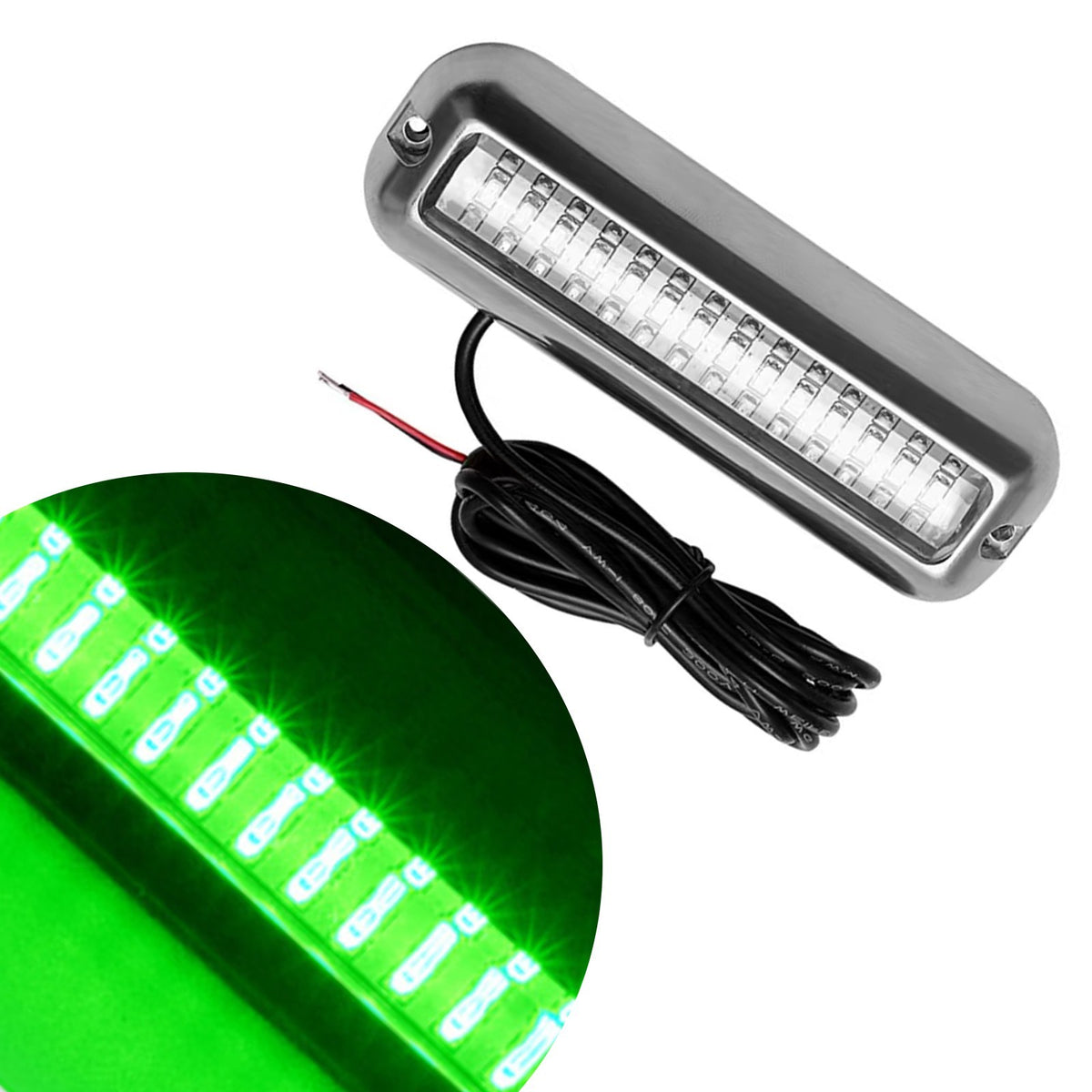 80W Underwater Boat Transom Light 42 LED Lamp Marine Boat For Yacht Taillight