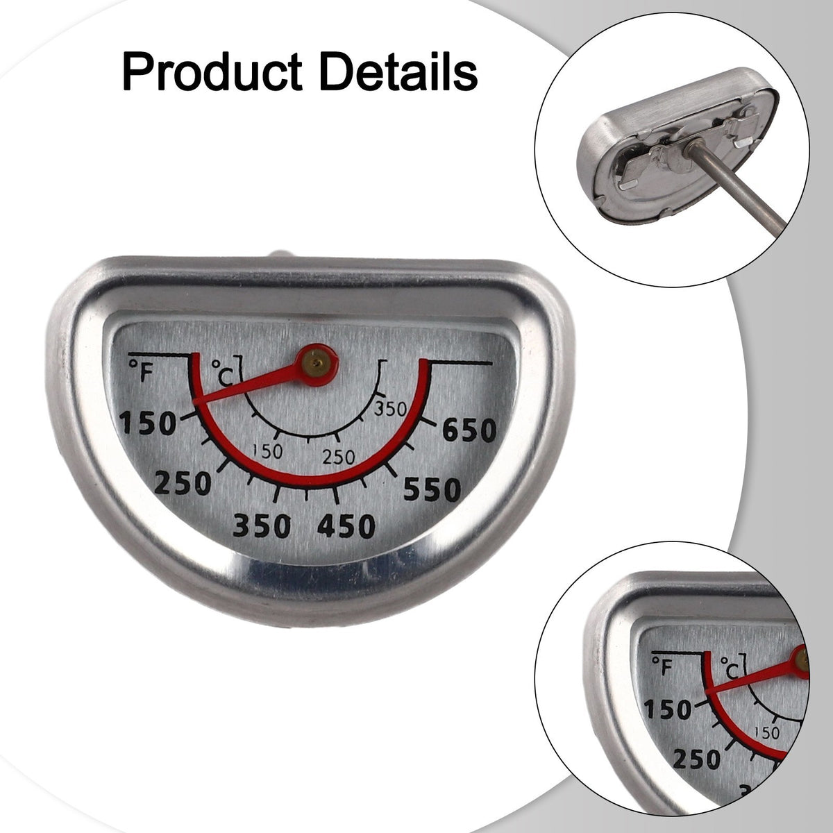 BBQ Thermometer with Dual Scale for Quick and Accurate Temperature Measurements
