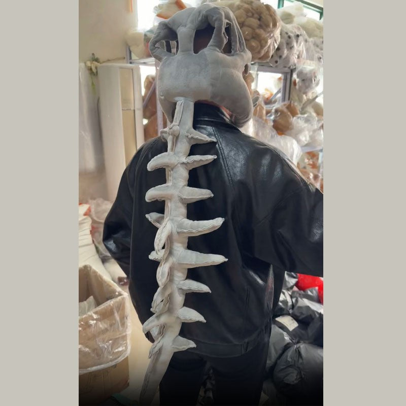 Kids 75cm Dinosaur Skeleton Plush Toys Sleeping Cushion Anime Game Gift