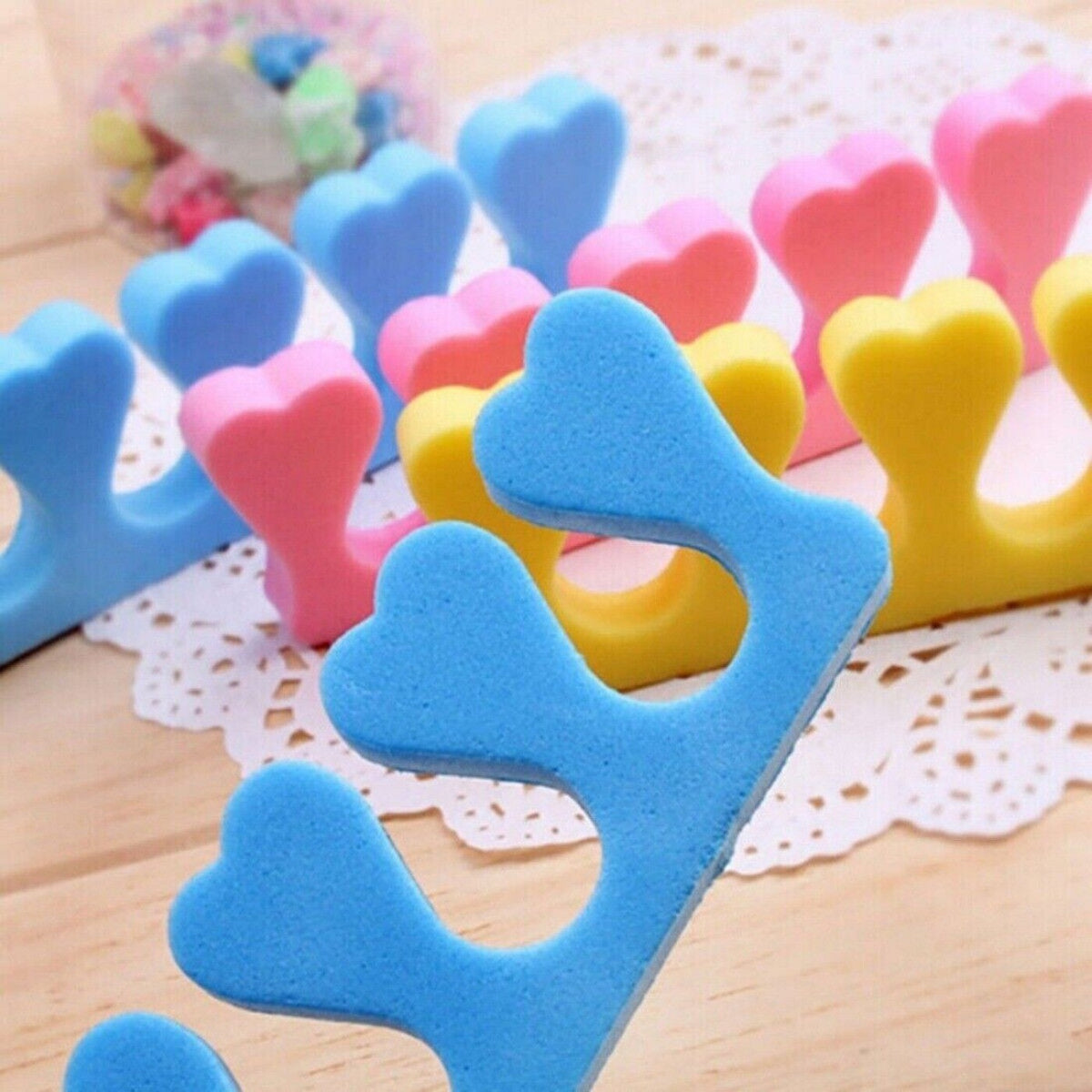 10PCS Soft Sponge Foam Finger Toe Separator Nail Art Salon Pedicure Manicure