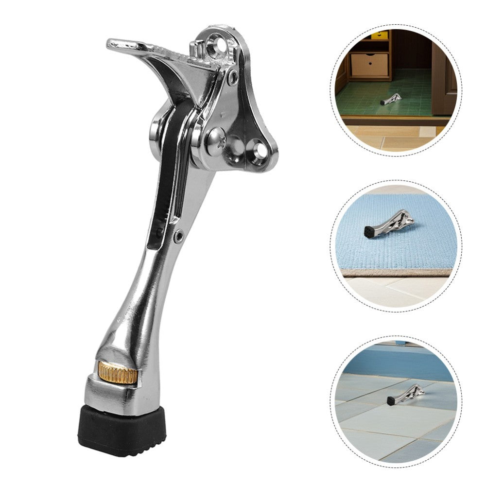 2 Pcs Automatic Door Retainer Foot Operated Stopper Bottom of Adjustable Kick