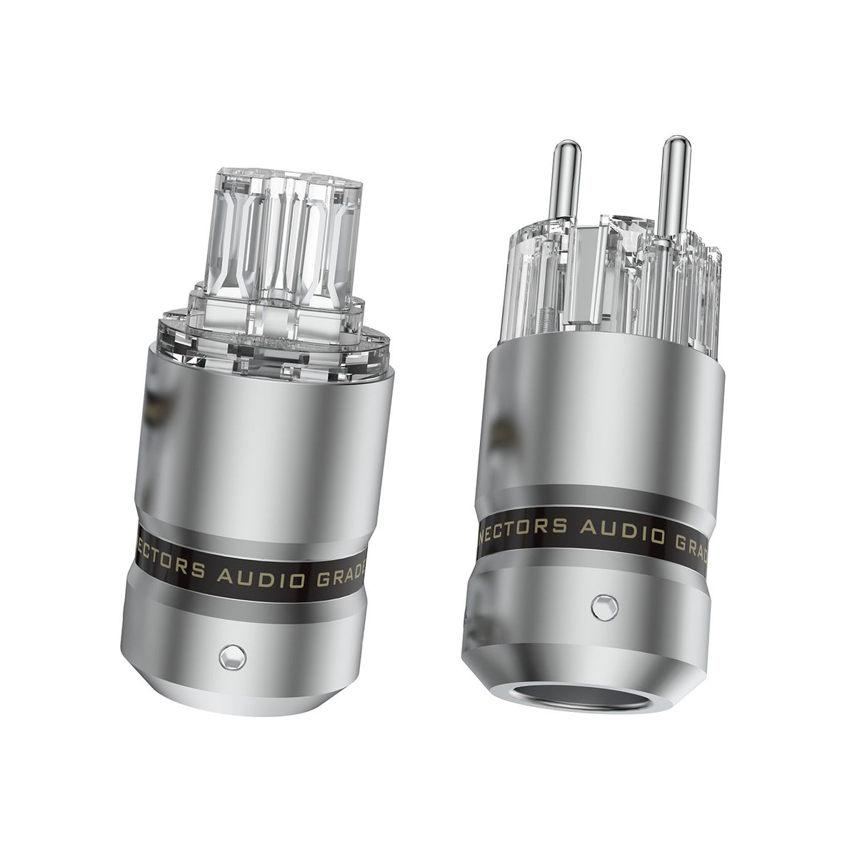 HiFi Audio Rhodium Plated Power Cable Connector EU Schuko AC IEC-C13 Plug