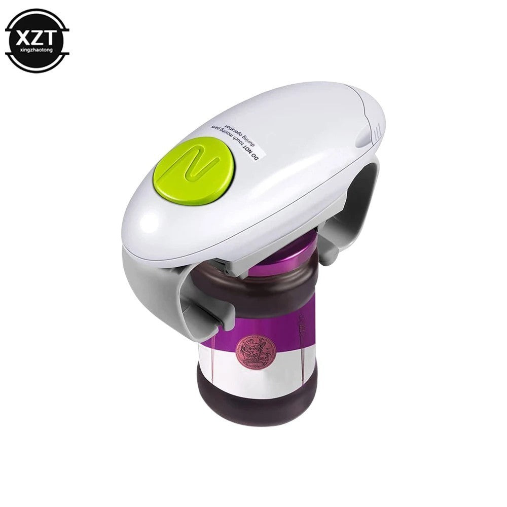 Electric Jar Opener-One Touch Automatic Bottle Tin Lid Can Opener Kitchen Gadget