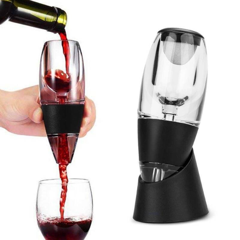 Removable Wine Aerator Decanter for Red White Wine Enhancer Magic Stand Gift Set