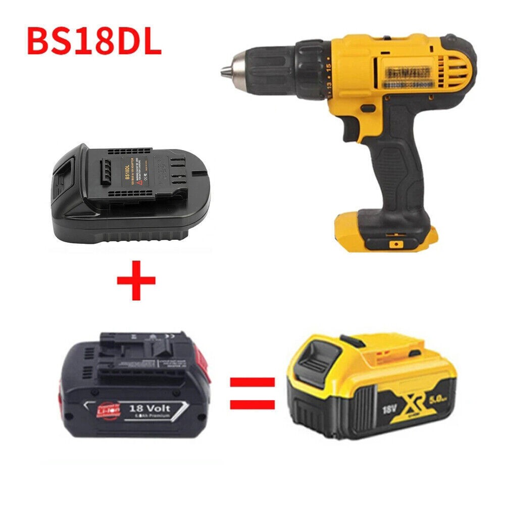 Battery Adapter For Bosch 18V To for DEWALT 18V/20V Li-ion Cordless Power Tools