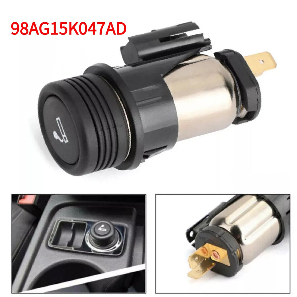 12V Cigarette Lighter Plug + Socket For Ford Focus Fiesta Transit 98AG15K047AD