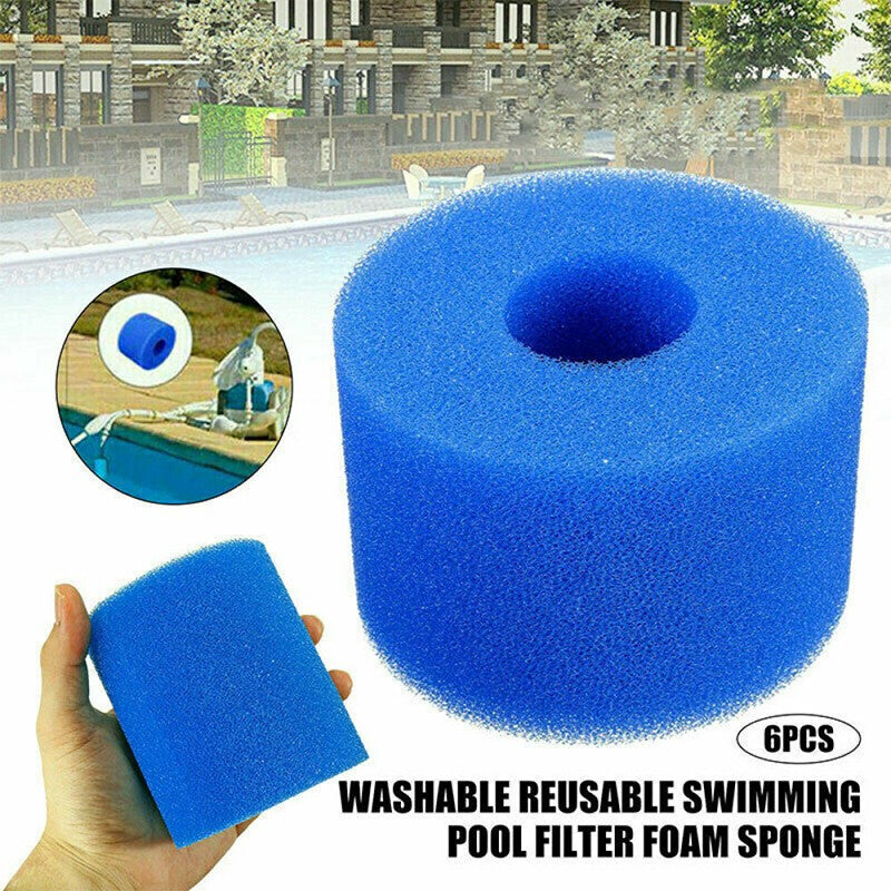 6/12X Washable Foam Filter For Bio VI / All Lay-Z-Spa Models / Intex S1 Sponge