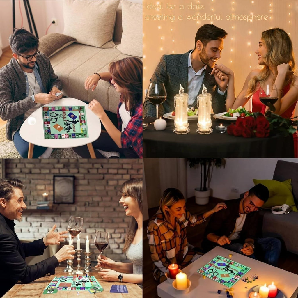 Couple Adult Opoly Board Game Deck Cards Date Night Ideas Conversation Intimacy