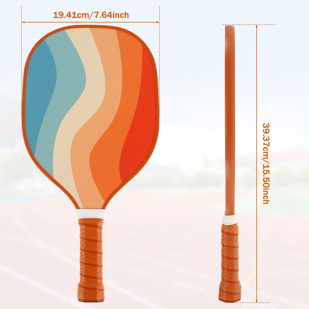 2Pcs Pickleball Paddles Set with 2 Balls 2 Handle Covers and Storage Bag CovbF
