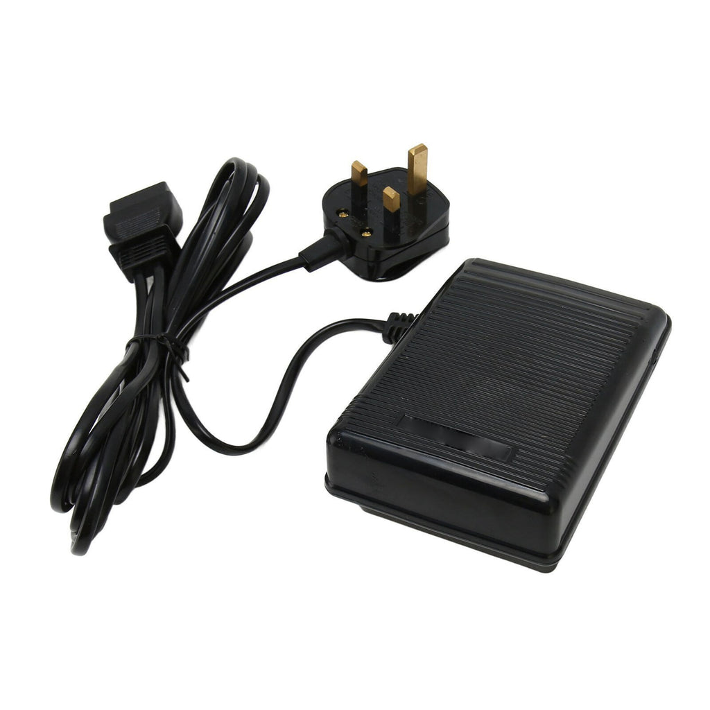 Foot Control Pedal Power Cord UK-Plug Controller Sewing Machine 220V For SINGER